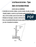 CAPITULO VII - ESTABILIDADE DE MUROS DE ARRIMO