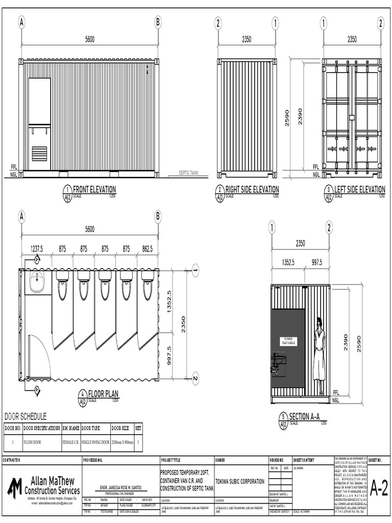 Temporary 20ft. Container Van C.R | PDF | Property Law | Civil Law ...