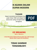 ICE BREAKING DAN SLIDE PPT - PERAN AGAMA DALAM KEHIDUPAN MODERN