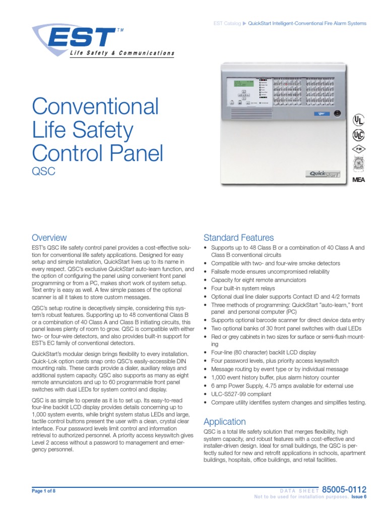 85005-0112 - QSC Conventional Control | PDF | Relay | Direct Current