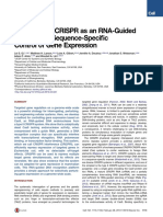 7-2013-Research-Repurposing CRISPR as an RNA-guided platform for sequence-specific control of gene expression