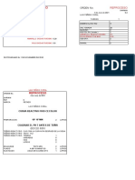 Orden de reproceso de lavado y teñido coral