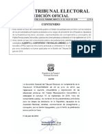 Boletin Tribunal Electoral Jueves 26 Julio 2018 Postulaciones Admitidas en Firme PRD