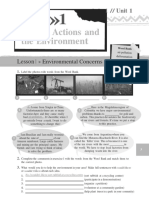 Human Actions and The Environment: Unit 1