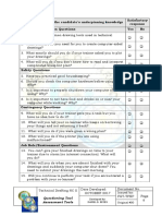 Technical Drafting Questioning Tool