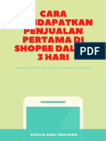 Ebook Cara Mendapatkan Penjualan Pertama Di Shopee Dalam 3 Hari