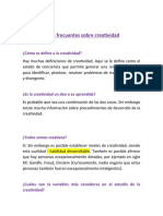 Preguntas Más Frecuentes Sobre Creatividad