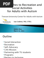 Download Towson Universitys Center for Adults with Autism Webinar with Autism NOW March 17 2011 by The Autism NOW Center SN51052297 doc pdf