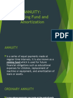 Annuity: Sinking Fund and Amortization