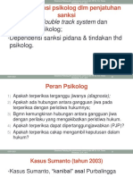 Eksistensi Psikolog DLM Penjatuhan Sanksi