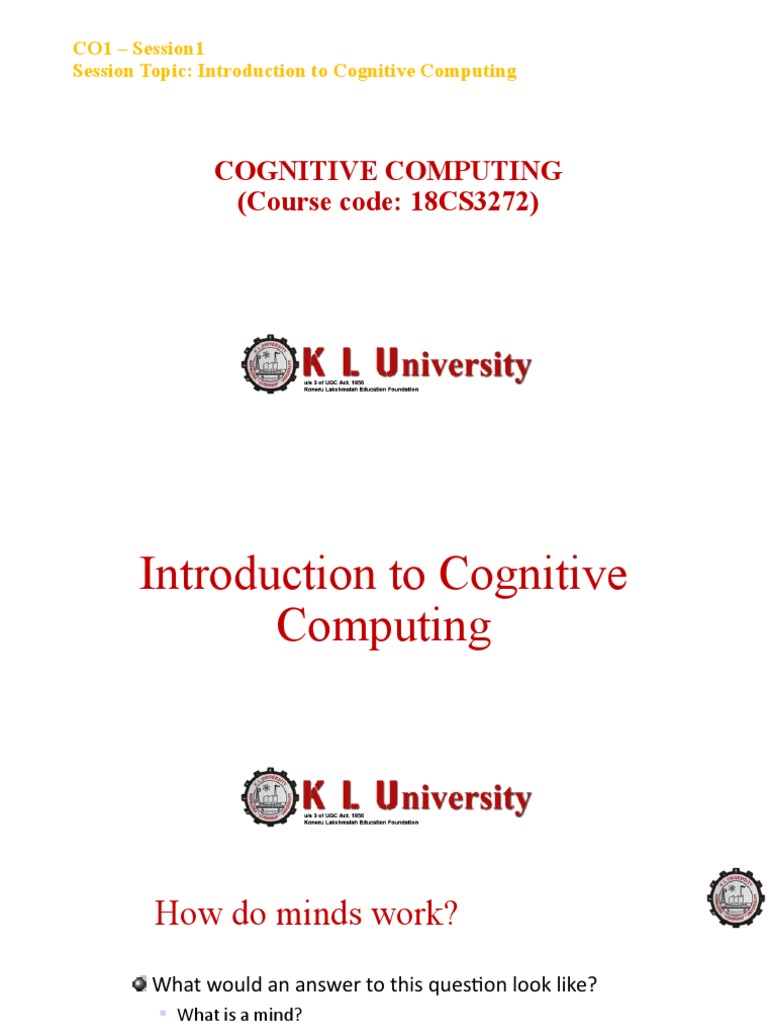 Introduction to Cognitive Computing | PDF | Artificial Intelligence ...