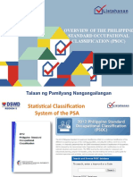Overview of The Philippine Standard Occupational Classification (Psoc)