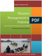 National Disaster Management Plan Pakistan