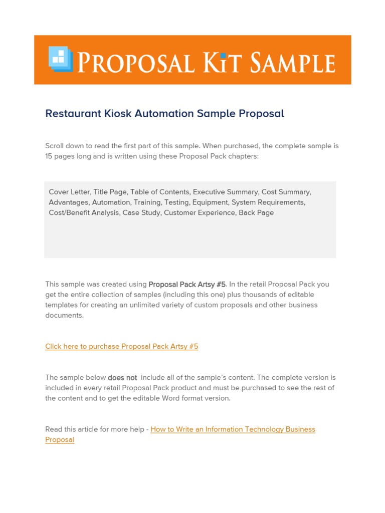 💣 Restaurant business proposal sample. FREE 15+ Restaurant Business