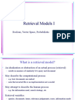Retrieval Models I: Boolean, Vector Space, Probabilistic