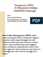 New Public Management (NPM) Dalam Sektor Pendidikan