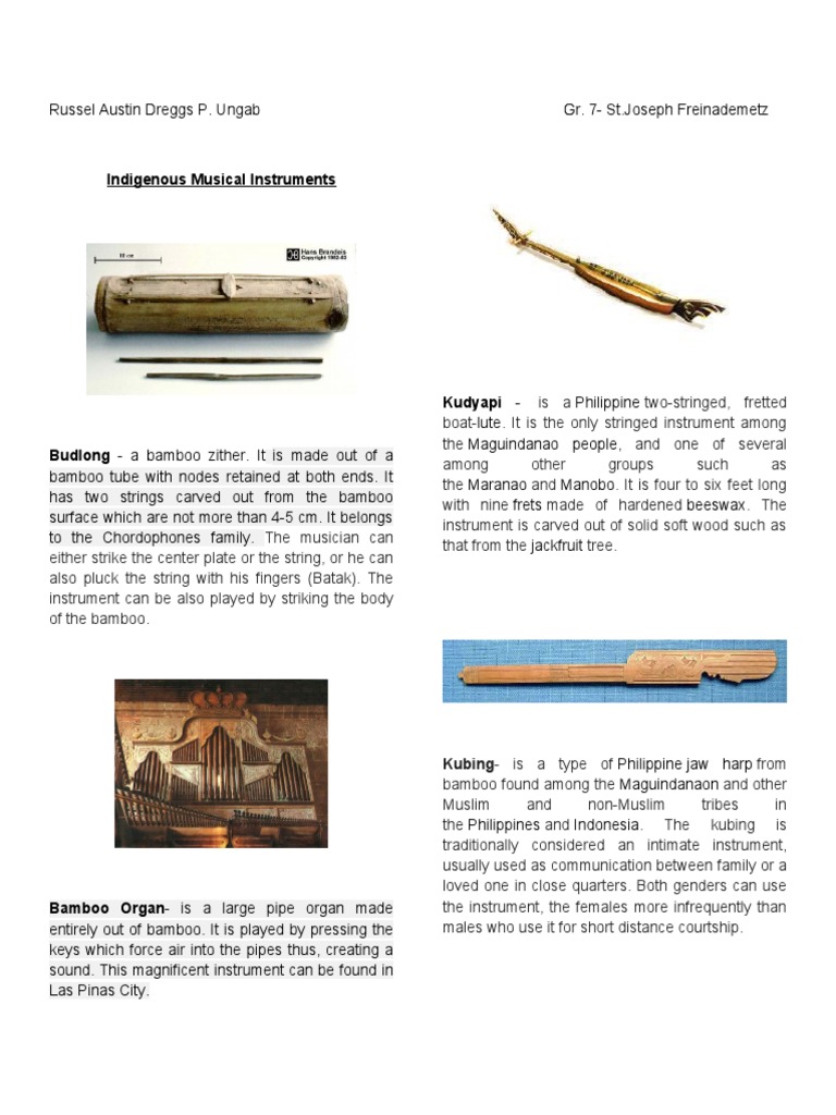 Indigenous musical 2024 instruments of visayas