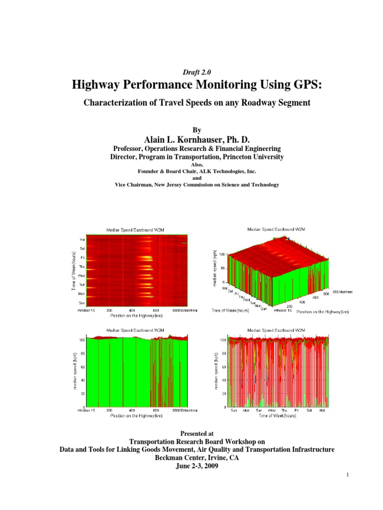 HighwayPerfromanceUsingGPS Draft3 0 10point | PDF | Global Positioning ...