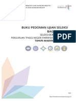 Buku Pedoman Ujian Seleksi Bagi Peserta: Seleksi Bersama Masuk Perguruan Tinggi Negeri Pariwisata (SBMPTNP)