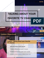 Talking About Your Favorite TV Channel