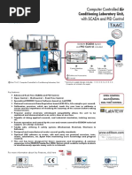 Conditioning Laboratory Unit,: Computer Controlled Air With SCADA and PID Control