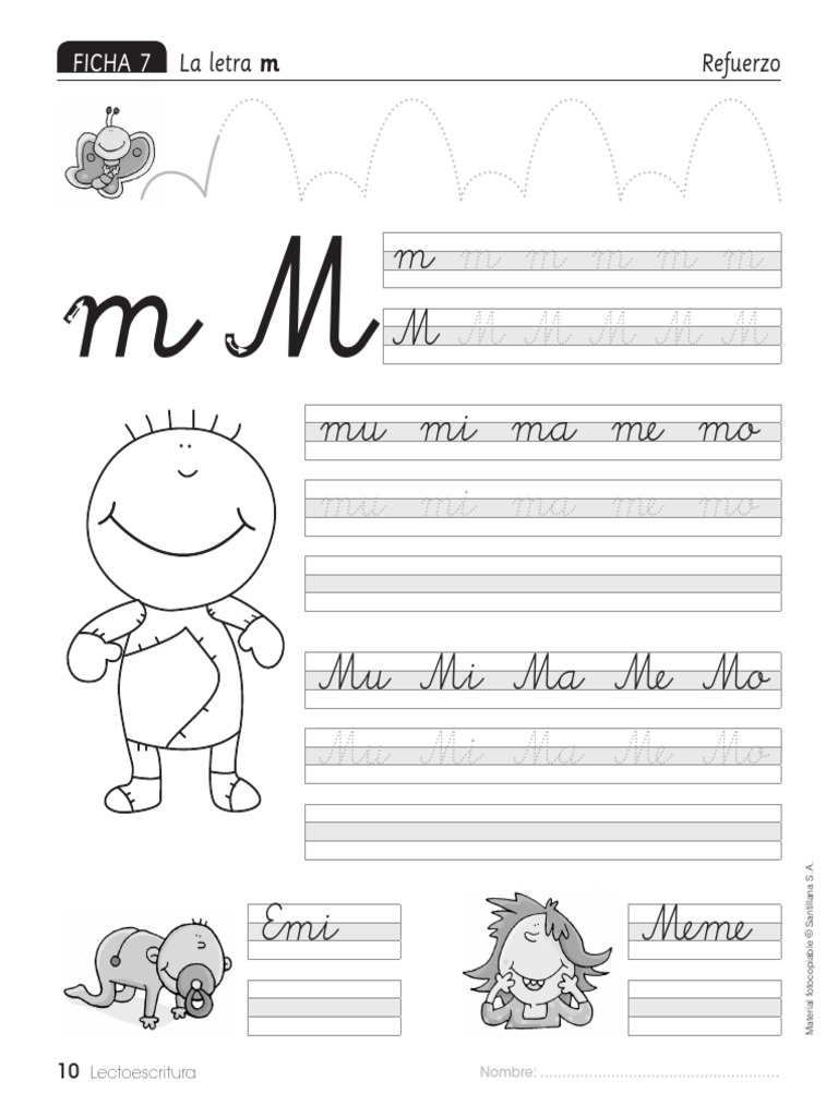 FICHA 7 La Letra M | PDF