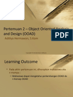 Pertemuan 2 - Object Oriented Analysis and Design OOAD