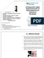 Administración de medicamentos en domicilio vía bucal