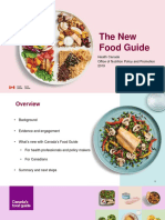 The New Food Guide: Health Canada Office of Nutrition Policy and Promotion 2019