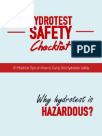 Hydrostatic Pressure Test Safety Checklist PDF