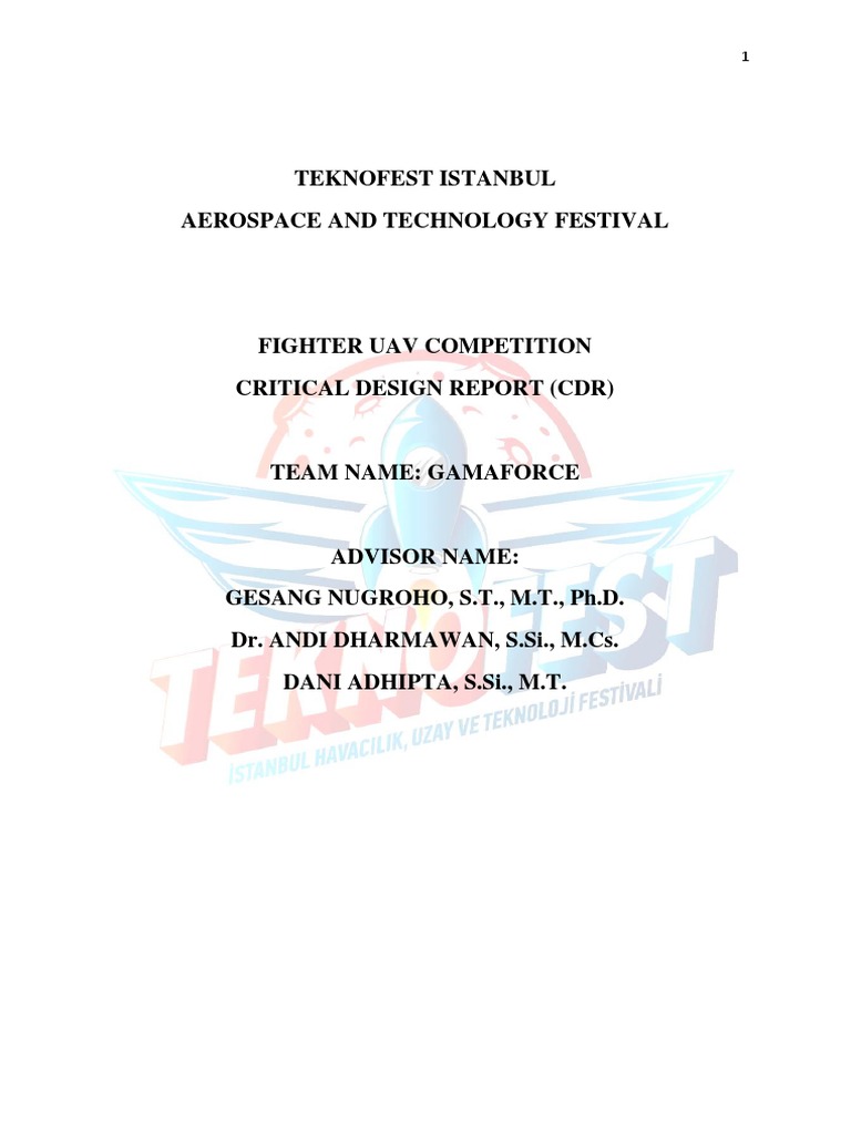 Gamaforce UAV Competition CDR | PDF | Network Packet | Unmanned Aerial ...