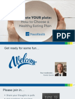 Update YOUR Plate: How To Choose A Healthy Eating Plan