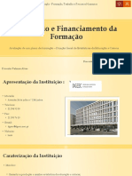 Avaliação e Financiamento Da Formação Final