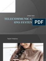 Telecommunicati Ons Systems: Umaila Yasin
