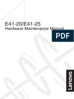 Lenovo E41-20/E41-25: Hardware Maintenance Manual