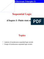 Sequential Logic: (Chapter 3: Finite State Machine)