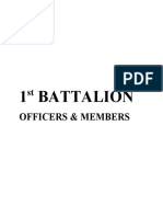 1 Battalion: Officers & Members