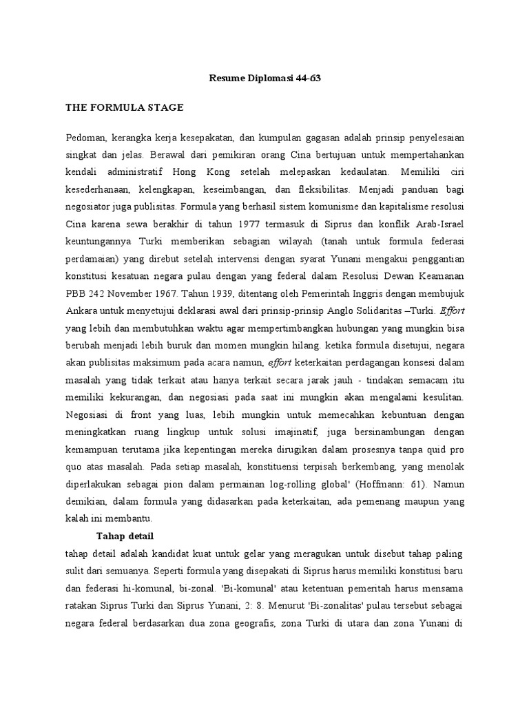 Strategi Negosiasi Diplomasi 44-63 | PDF