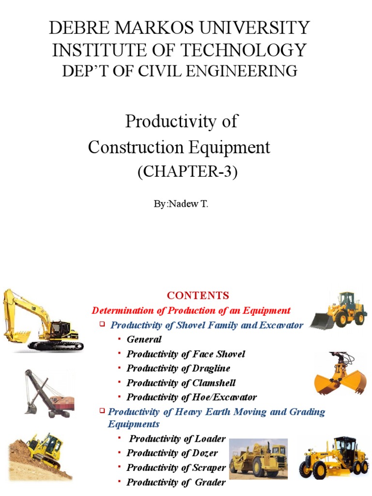 Chapter 3 Productivity Of Construction Equipment3 Pdf Loader