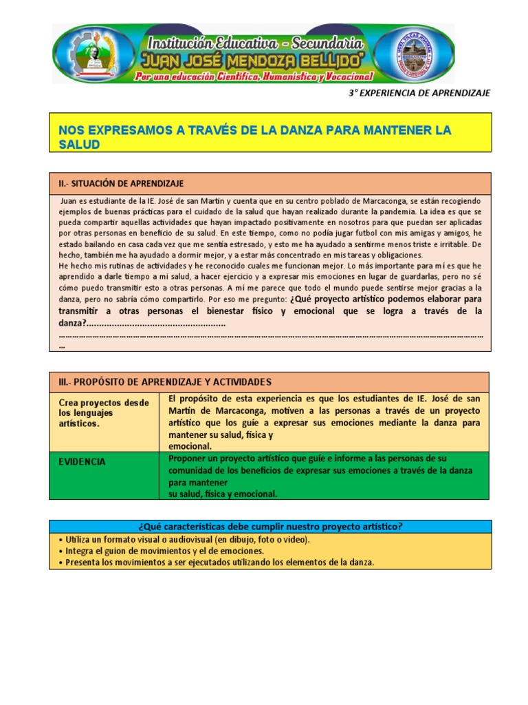 Arte y Cultura - Sesion3ro4to1 | PDF | Bailes | Ritmo