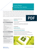 Privacy Please: Protecting Your Identity: Lesson 7: Teacher'S Guide