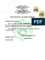Certificate of Employment 31