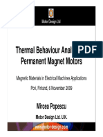 Thermal Behaviour Analysis of