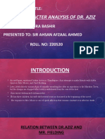 Character Analysis of Dr. Aziz: Presentation Title
