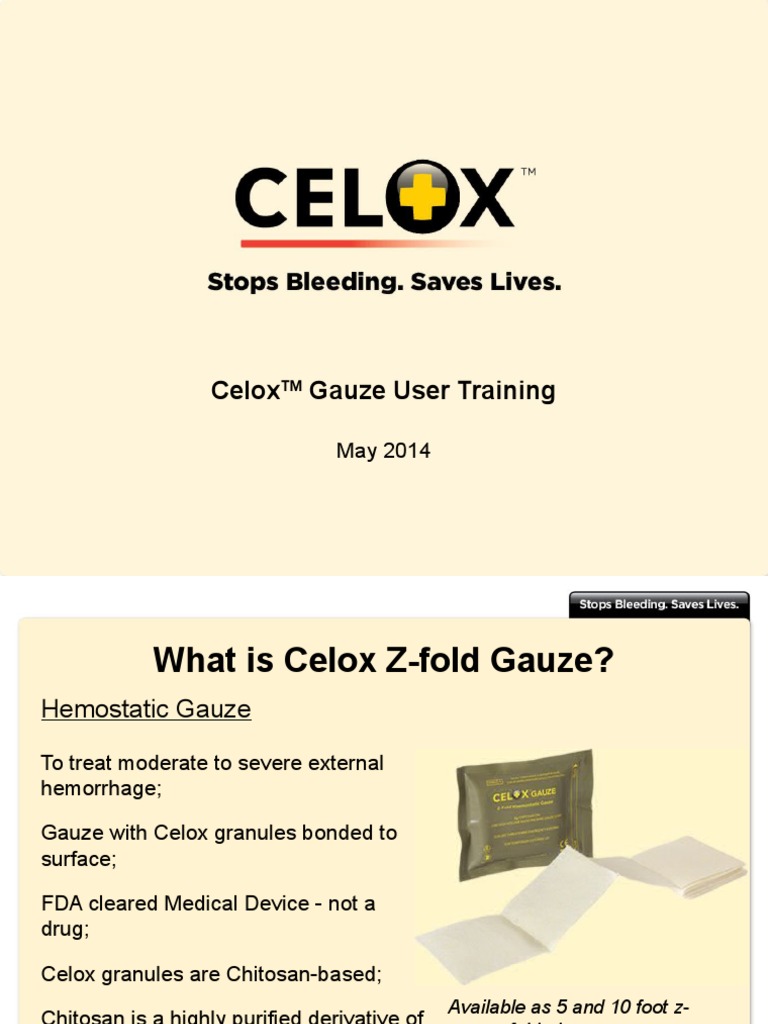 TCCCAC Celox Gauze Training PDF Allergy Wound