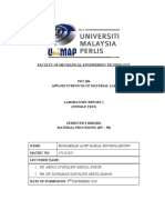 Report Tensile Test