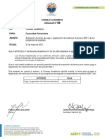 Circular N° 08 - MATRICULA FINANCIERA 2021-I - Junio