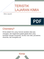 Karakteristik Pembelajaran Kimia