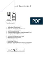 Notice - Thermostat Sans Fil