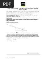 KS5 "Full Coverage": Suvat, Vertical Motion & Velocity-Time Graphs